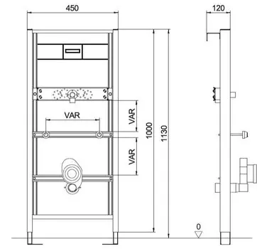 Инсталляция для писсуара AQUANIKA