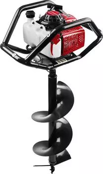 Мотобур (бензобур) Зубр МБ2-300 Н со шнеком, d=60-300 мм, 71 см3, 2 оператора