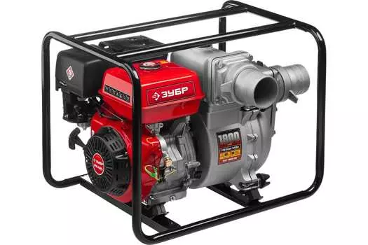 Мотопомпа Зубр МПГ-1800 бензиновая для грязной воды 1800 л/мин.
