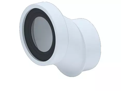 Муфта Ани-пласт W0421 эксцентрик D110, для унитаза, жесткий, смещение 40 мм