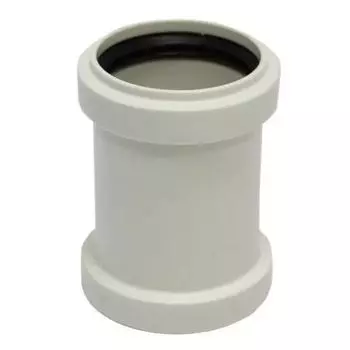 Муфта канализационная Силикон надвижная, D 50, полипропилен, бесшумная