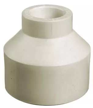 Муфта переходная полипропиленовая Кросс 63-50 мм В-Н, белая