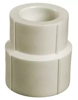 Муфта переходная полипропиленовая Кросс 75-50 мм, белая