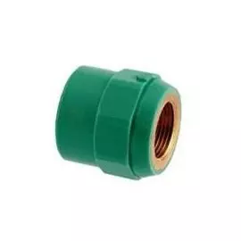 Муфта полипропилен 20х3/4" ВР 25бар, t-95*C зеленая, сварка