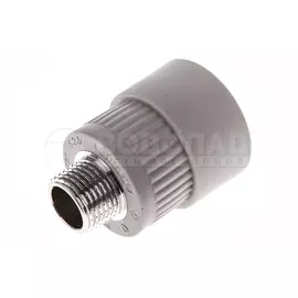 Муфта полипропилен 32х1/2" НР, серая