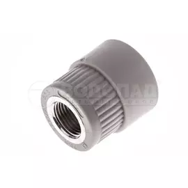 Муфта полипропилен 32х1/2" ВР, серая