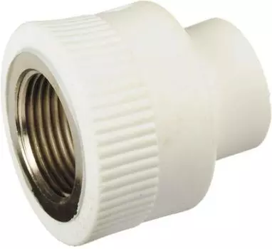 Муфта полипропиленовая Кросс 25х3/4" НР, белая