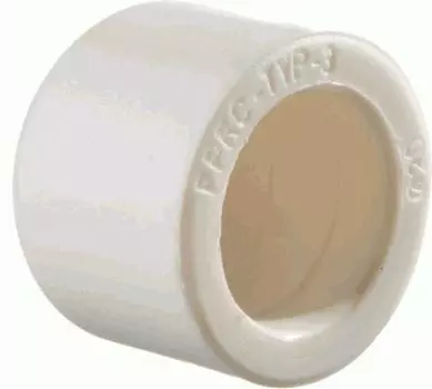 Муфта полипропиленовая Кросс 40 мм, белая