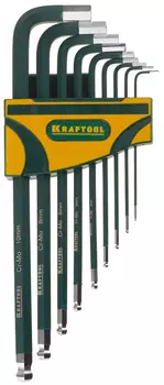 Набор длинных имбусовых ключей KRAFTOOL