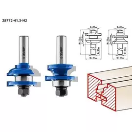 набор фрез рамочных Зубр Профессионал №2 28772-41.3-H2 41,3x23мм, хвостовик 12мм
