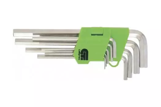 Набор имбусовых ключей Сибртех 12316 коротких HEX 2-12мм 45Х 9 шт никель