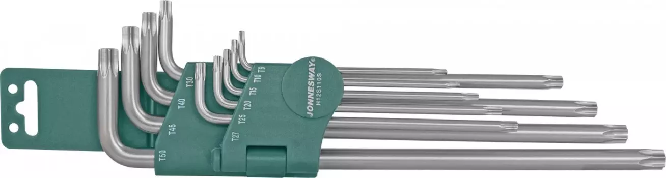 Набор ключей торцевых TORX® H12S110S удлиненных Т9-50, 10 предметов