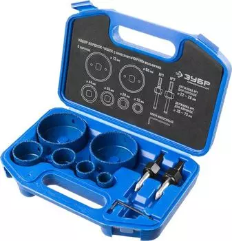 Набор коронок-чашек Зубр Профессионал 33360-H6_z01, c карбид-вольфрамовым нанесением