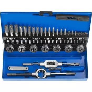 Набор метчиков и плашек Зубр Профессионал 28129-H32 32 предмета, сталь Р6М5