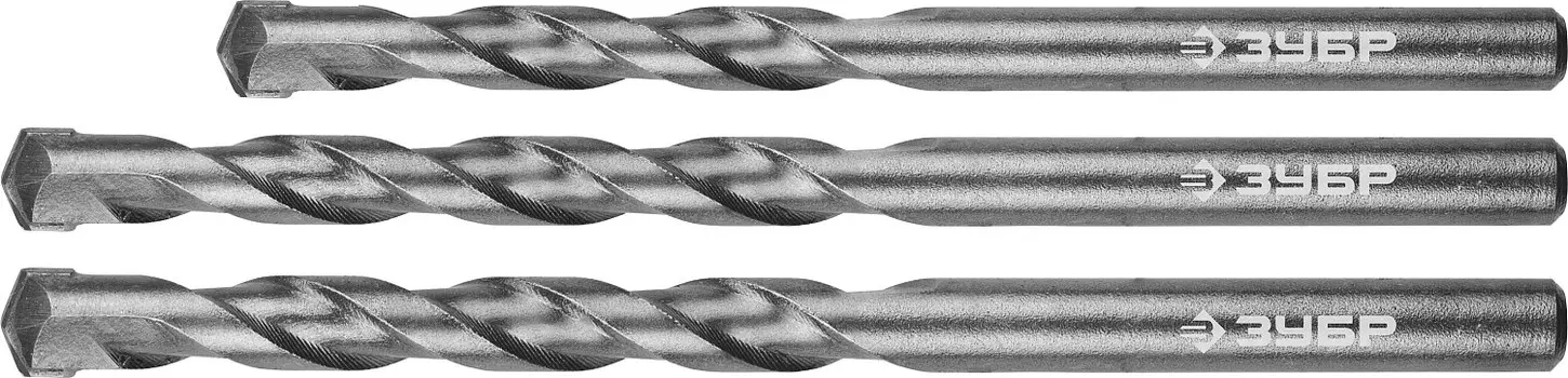 Набор сверл по бетону Зубр Мастер 2922-H3_z01 3 шт: d 6-8-10 мм