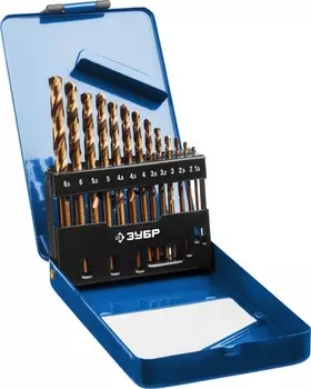 Набор сверл по металлу Зубр Кобальт 29626-H13 13шт(1.5-6.5мм)