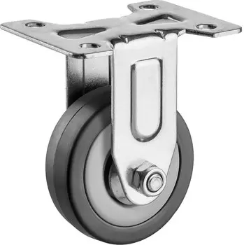 Неповоротное колесо Зубр 30956-50-F резина/полипропилен d=50 мм г/п 35 кг