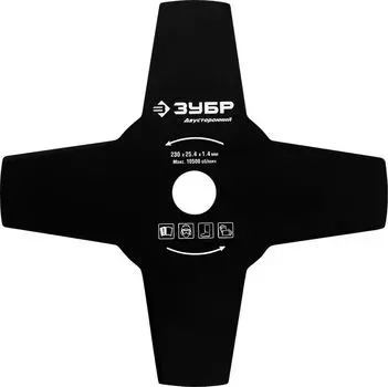 Нож для триммера Зубр 70130-4 230 мм 4T