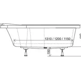 Ножки для ванны RAVAK