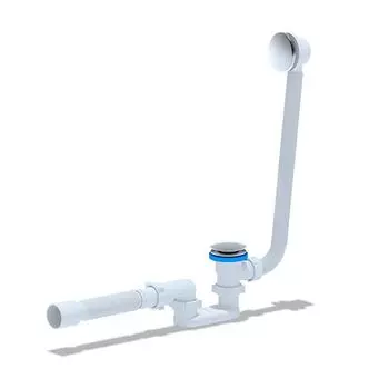 Обвязка для ванны Ани-Пласт EC055GS 1.1/2" х40мм с переливом, с гибкой трубкой 40/50