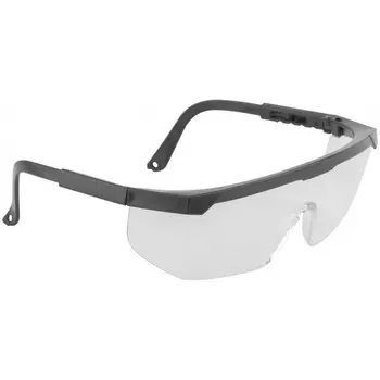 Очки защитные Курс 12233 с регулируемыми дужками прозрачные