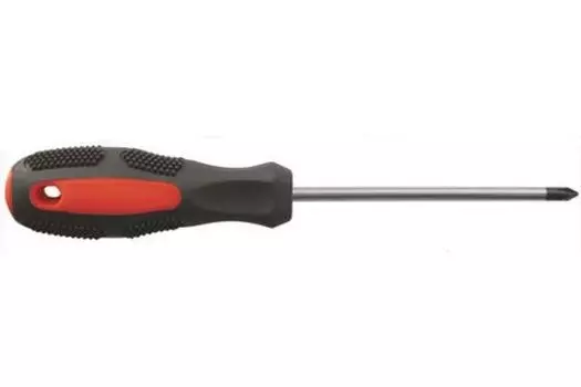 Отвертка Курс Мастер 53776, CrV сталь, прорезиненная ручка 6х38 мм РН2