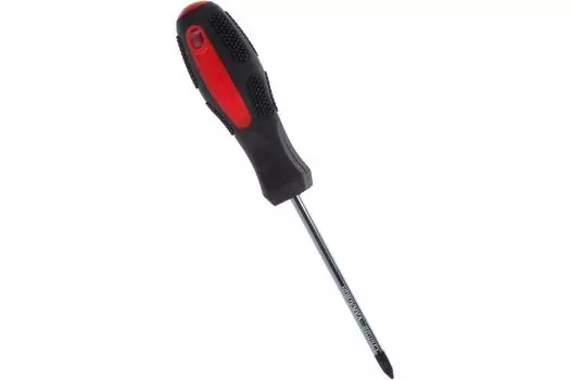 Отвертка Курс Мастер 53777, CrV сталь, прорезиненная ручка 6х100 мм РН2