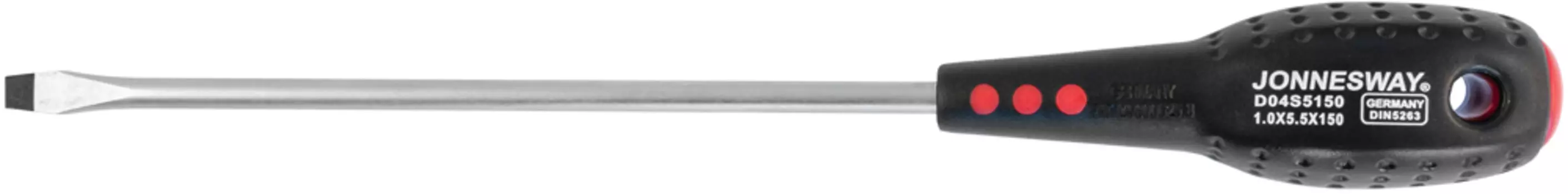 Отвертка стержневая шлицевая Jonnesway
