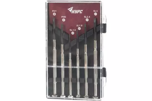 Отвертки часовые Курс 56131, 6 шт.