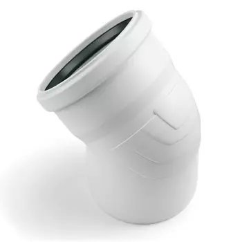 Отвод D110х15* полипропилен (белый)