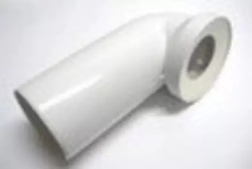 Отвод D110х45* для присоединения выпуска унитаза полипропилен (белый)