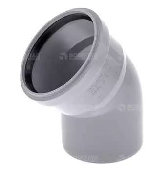 Отвод D110х45* полипропилен (серый)