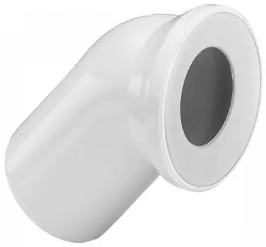 Отвод D110x45* для унитаза c манж. уплотнением (3812)