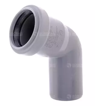 Отвод D40х67* полипропилен (серый)