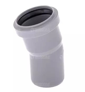Отвод D50х15* полипропилен (серый)