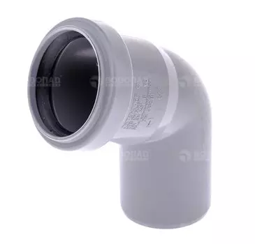 Отвод D50х67* полипропилен (серый)