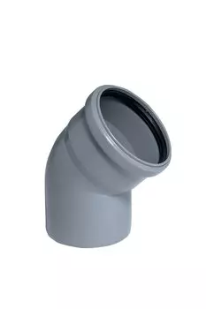 Отвод D75х30* полипропилен (серый)
