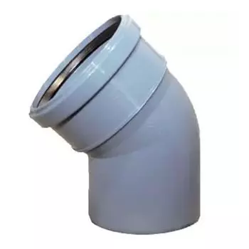 Отвод канализационный Силикон D 110х45* полипропилен