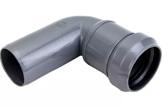 Отвод канализационный Силикон D 32х87° полипропилен (серый)