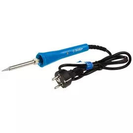 Паяльник Зубр ЭКСПЕРТ, КОМЕТА 55403 со светодиодным фонариком, пластмассовой рукояткой, жало "Супер ДCC", форма конус, 40Вт