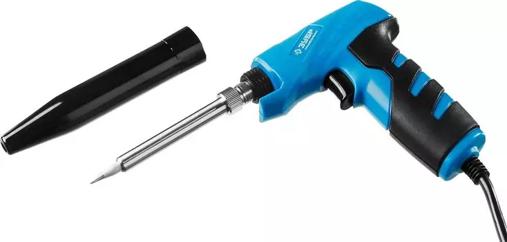 Паяльник Зубр Профессионал ТУРБО 55408_z01 2 уровня мощности, пистолетная рукоятка, 30Вт и 130Вт, конус