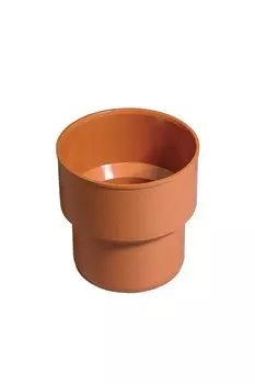 Патрубок D160мм переходной на чугун поливинилхлорид (рыжий)