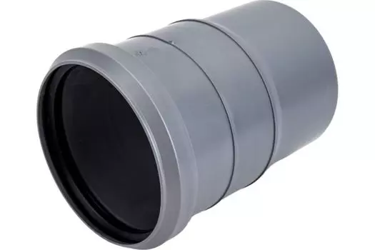 Патрубок компенсационный Синикон D 110 мм удвоенный полипропилен (серый)