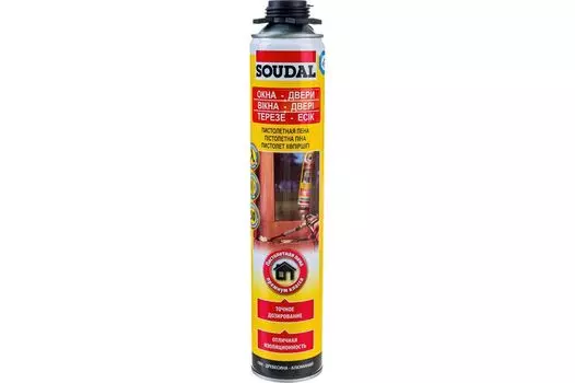 Пена монтажная под пистолет универсальная SOUDAL