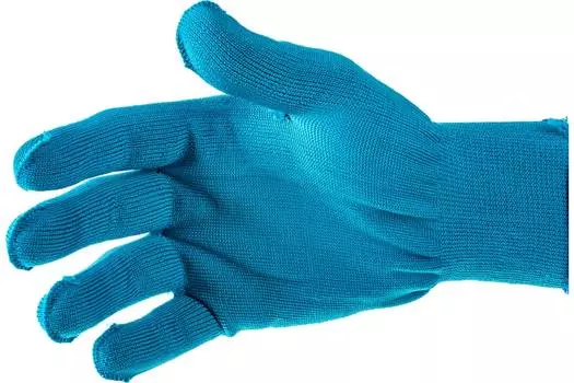 Перчатки 67841 из синтетической нити, 13 класс, ультрамарин, XL