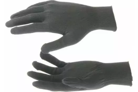 Перчатки 67843 из синтетической нити, 13 класс, чёрные, XL