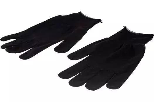 Перчатки 67848 из синтетической нити, ПВХ точка, 13 класс, чёрные, XL