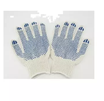 Перчатки Энкор 416446, х/б с ПВХ