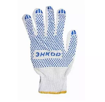 Перчатки Энкор 56103, х/б с ПВХ, повышенной прочности