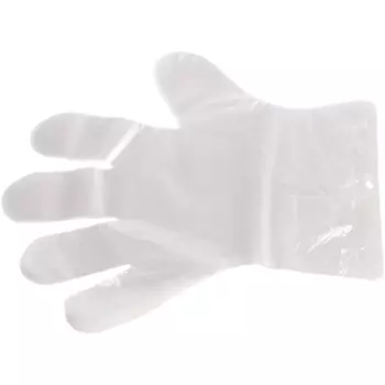 Перчатки одноразовые 67940 полиэтиленовые, прозрачные, 100 шт. (50 пар), L
